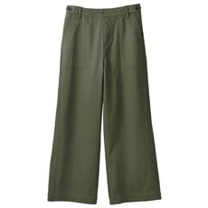 綿100%ダブルガーゼワイドパンツ
