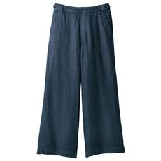 綿100%ダブルガーゼワイドパンツ