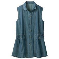 柔らかデニムベスト