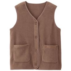 両面フリース前開きベスト