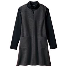 eclaTstyle&reg;メランジキーネックロングベスト