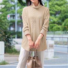 eclaTstyle&reg;毎日活躍コットンワッフルゆったりチュニック