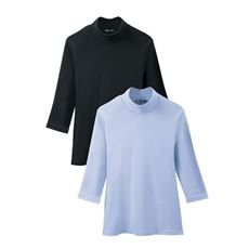 まるで木陰の7分袖ハイネックTシャツ2色組