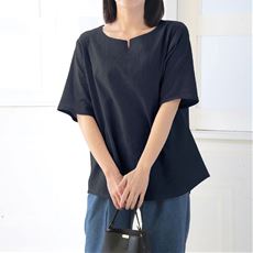 eclaTstyle高島ちぢみ涼やかプルオーバー