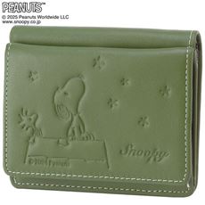 スヌーピー 本革コンパクト財布