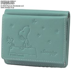 スヌーピー 本革コンパクト財布