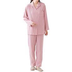 ふわふわ甘撚り三重ガーゼパジャマ(日本製)