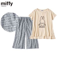 プリントがかわいいルームウェア(miffy)