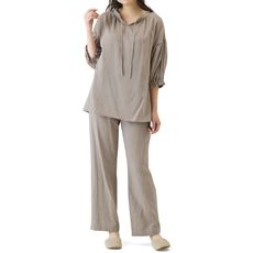 シルキーガーゼのふんわりスモックパジャマ