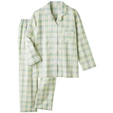 サラッと涼しいサッカー素材のシャツパジャマ(綿100%)