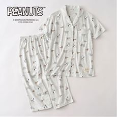 半袖前開きパジャマ(SNOOPY)