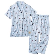 半袖前開きパジャマ(SNOOPY)