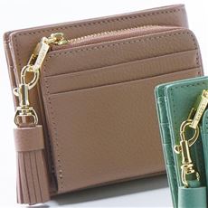 出し入れスムーズな本革二つ折り財布