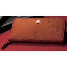 豊岡工房 レザーコインスルー長財布