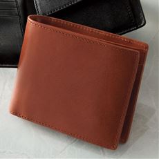 栃木レザー二つ折り財布(グレヴィオ)