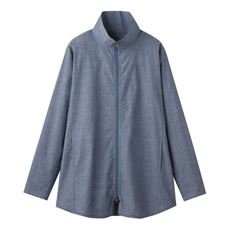 【ネット限定】首をしっかりカバーするUVカットロングブルゾン