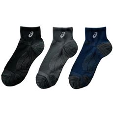 ソックス・3足組(アシックス)(ASICS)