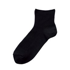 同色2足組 男の履き口ゆったりショートソックス/抗菌防臭 日本製