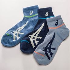 ソックス・3足組(アシックス)(ASICS)
