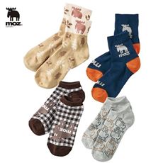 靴下4足組(moz&reg;)(ハッピーバッグ)