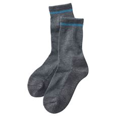 ムレずに快適ファインメリノウールの靴下(日本製)(ウール混)