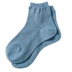 梅と和紙のさらさらメッシュソックス・ショート丈(梅炭和紙)(消臭)