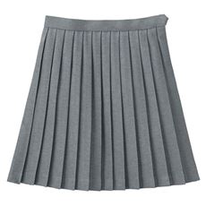 裏地・アジャスター付き プリーツスカート(日本製)(防しわ)(単色)(スクール・制服)