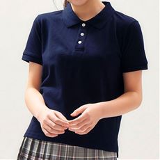 制服ポロシャツ 女子 紺 ネイビー系 通販 セシール Cecile