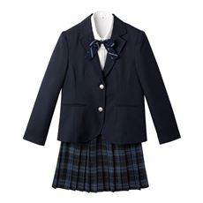 スーツ4点セット(ジャケット+シャツ+スカート+リボン)(スクール・制服)