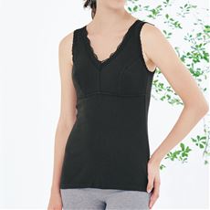 ソフトカップ付ノースリーブ(綿100%素材)