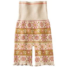 あったかモコモコ腹巻き付き3分丈パンツ(履きこみ丈・ハイウエスト)