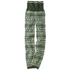 あったかモコモコ腹巻き付き10分丈パンツ(履きこみ丈・ハイウエスト)