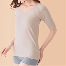 汗取りパッド付きトップス(5分袖)(前汗キャッチャー&reg;)