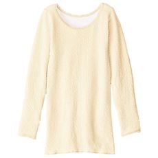 10分袖リップルインナー(衿ぐり狭め)(日本製)(長年愛されている定番肌着)