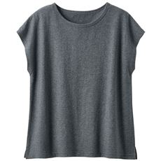 型崩れしにくいフレンチ袖Tシャツ(綿100%)