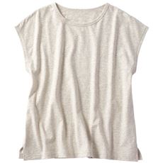 型崩れしにくいフレンチ袖Tシャツ(綿100%)