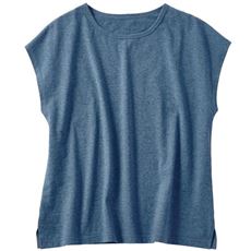型崩れしにくいフレンチ袖Tシャツ(綿100%)