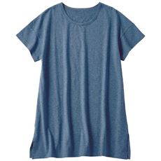 型崩れしにくい半袖チュニックTシャツ(綿100%)
