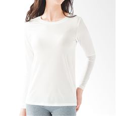風を通してベタつきにくい長袖Tシャツ(ブリーズドライ)
