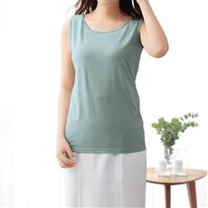 綿混ストレッチタンクトップ(2丈展開)
