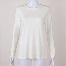 綿100%クルーネック長袖Tシャツ