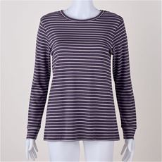 綿100%クルーネック長袖Tシャツ