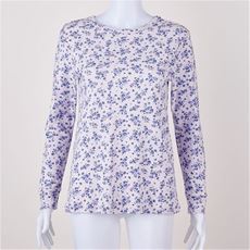 綿100%クルーネック長袖Tシャツ