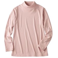 マシュマロみたいなもっちりフリースハイネックTシャツ