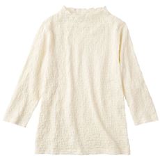 ジャカード7分袖Tシャツ