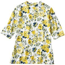 プリントプチハイネック5分袖Tシャツ(吸汗・速乾・接触冷感)