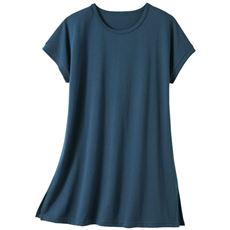 きれいめフレンチ袖チュニック(綿混・吸汗・速乾・接触冷感)