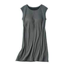 カップ付きリブチュニック(綿混)