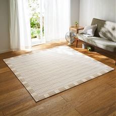 シャリッと心地よいしじら織りキルトラグ(綿100%)