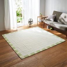 シャリッと心地よいしじら織りキルトラグ(綿100%)